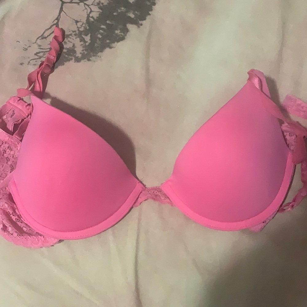 Beautiful pink bra.